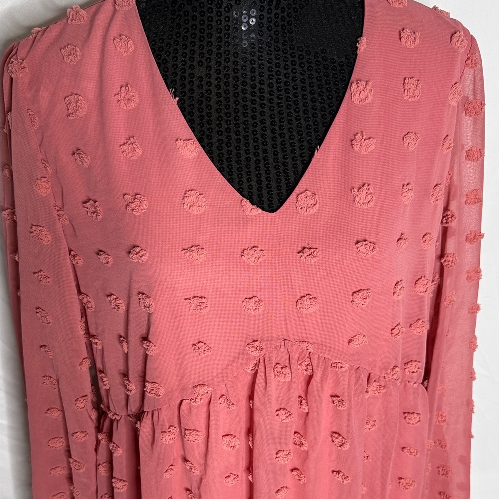 Long Sleeve Rose Dress - Picture 2 of 8